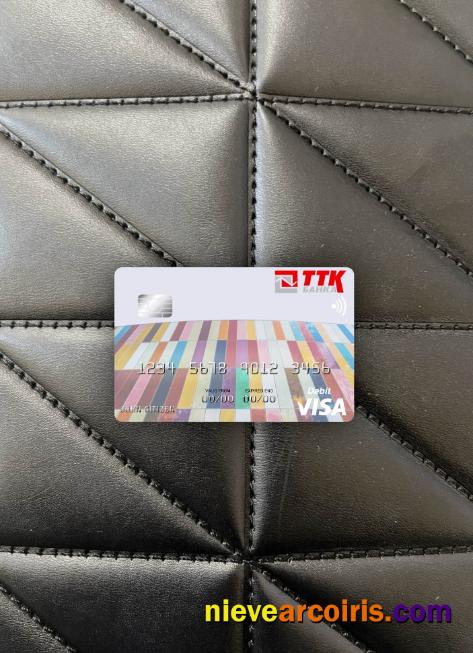 Macedonia TTK Banka AD Skopje visa debit card photolook